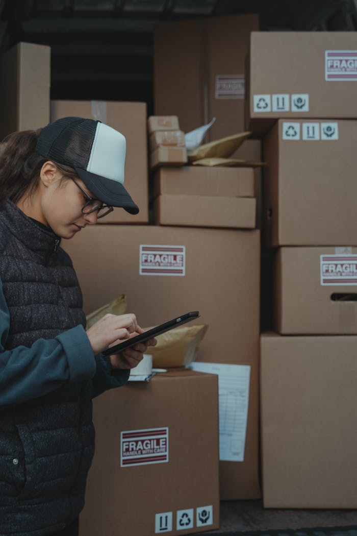 pexels-photo-6169659 Woman in Black Jacket Holding Black Tablet Computer